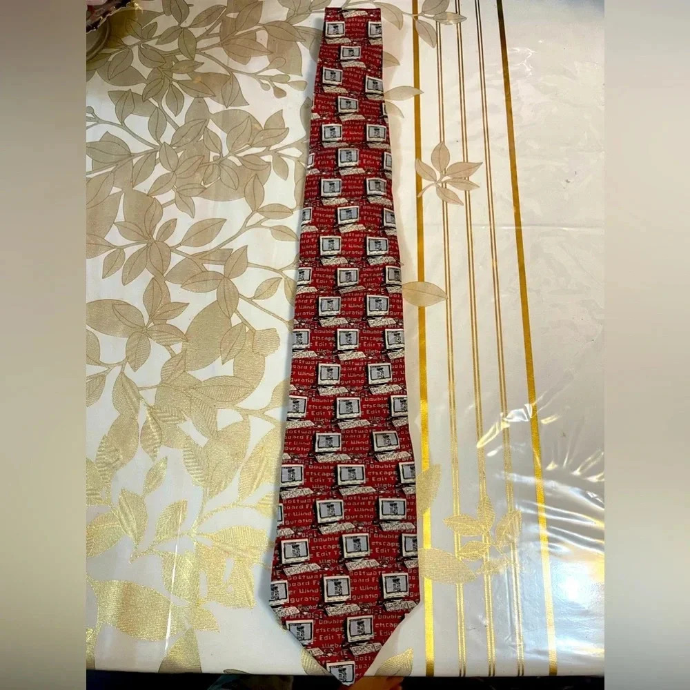 Museum Artifacts Silk  Men’s Tie Necktie theme computer